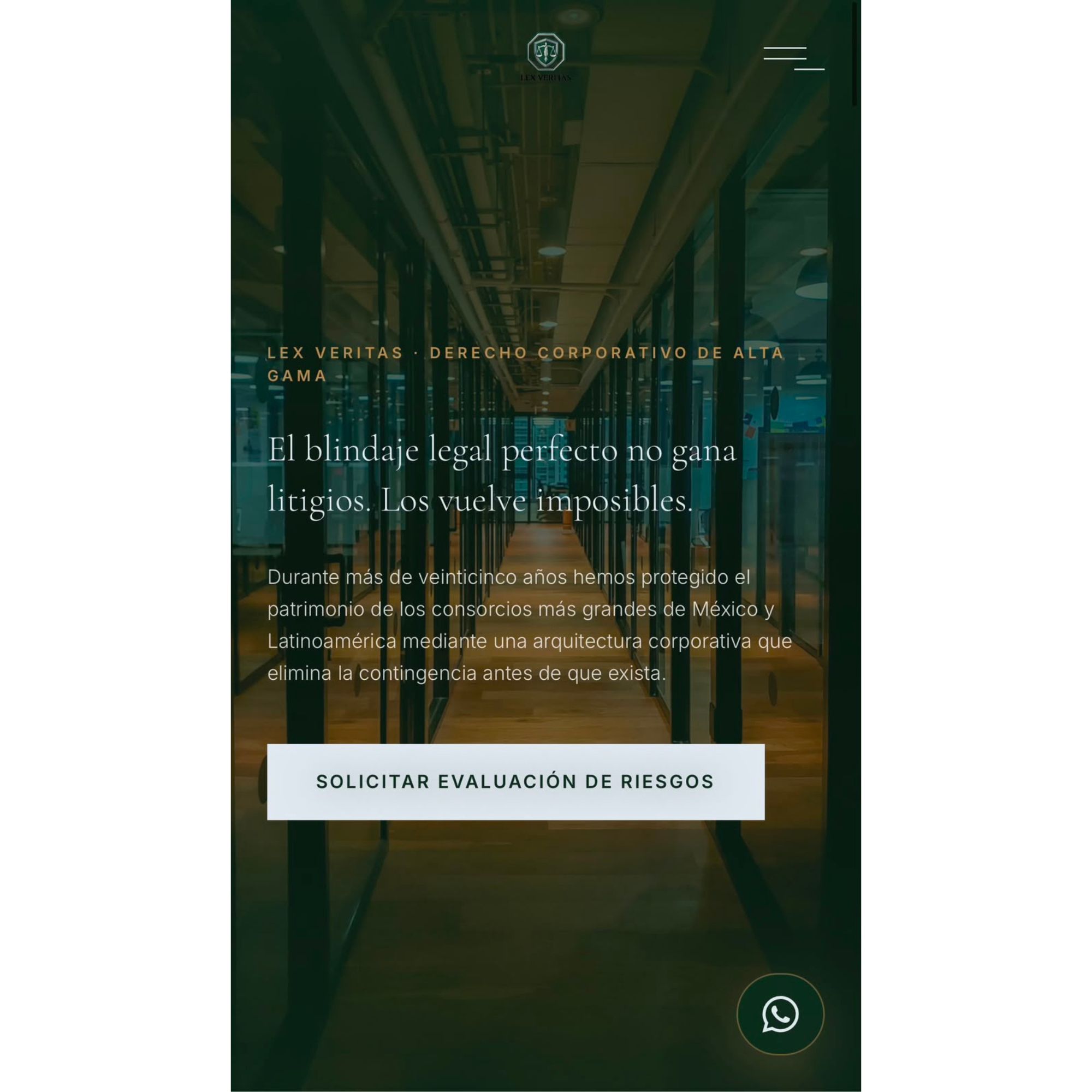 Diseño web para despacho legal y abogados Lex Veritas